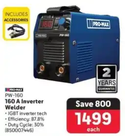 Makro Pro-max 160 A Inverter Welder offer