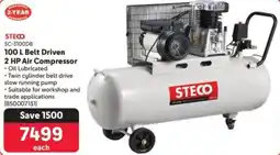Makro Steco Belt Driven 2 HP Air Compressor offer