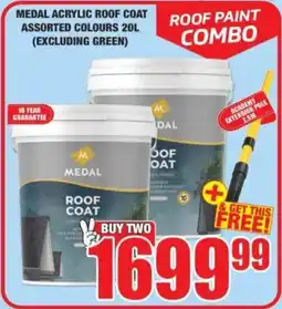 Boxer Medal acrylic roof coat assorted colours offer