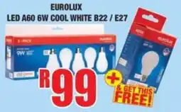 Boxer Eurolux LED A60 6W Cool White B22/E27 offer