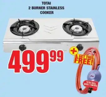 Boxer Totai 2 burner stainless cooker offer