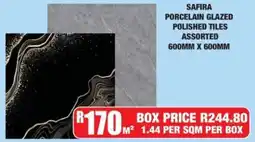 Boxer Safira porcelain glazed polished tiles assorted offer