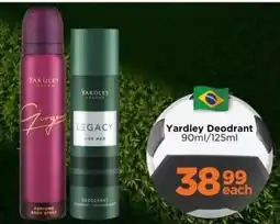 Check Star Yardley Deodorant offer
