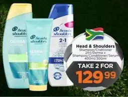 Check Star Head & Shoulders Shampoo/ Conditioner 2in1/ Derma x Shampoo/ Conditioner/ Serum offer