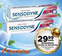 Check Star Sensodyne Cavity & Sensitive Toothpaste offer