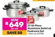 Game Hart J7 10 Piece Aluminium Solid Lid Cookware Set 511750 offer