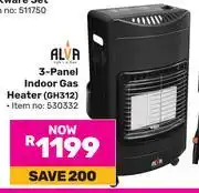 Game Alva 3 Panel Indoor Gas Heater GH312 530332 offer