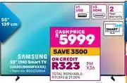 Game Samsung 55 UHD Smart TV UA55U8000FKXXA 850032864 offer
