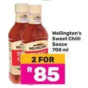 Game Wellington's Sweet Chilli Sauce-For 2 x 700ml offer