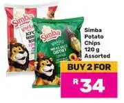 Game Simba Potato Chips Assorted-For 2 x 120g offer