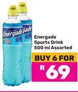 Game Energade Sports Drink Assorted-For 6 x 500ml offer