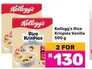 Game Kellogg's Rice Krispies Vanilla-For 2 x 500g offer
