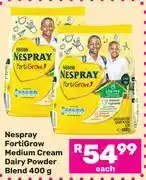 Game Nespray FortiGrow Medium Cream Dairy Powder Blend-400g Each offer