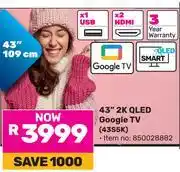 Game TCL 43 2K QLED Google TV 43S5K 850028882 offer