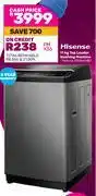 Game Hisense 11Kg Top Loader Washing Machine 850040387 offer