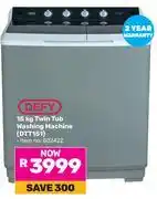 Game Defy 15Kg Twin Tub Washing Machine DTT151 802422 offer