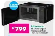 Game Hisense 20L Solo Digital Microwave Oven 850030581 offer