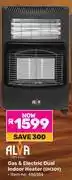 Game Alva Gas & Electric Dual Indoor Heater GH309 486184 offer