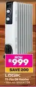 Game Logik 11 Fin Oil Heater 850041738 offer