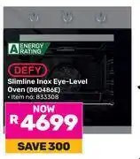 Game Defy Slimline Inox Eye Level Oven DBO486E 833308 offer