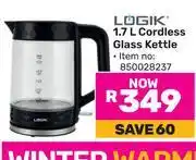 Game Logik 1.7L Cordless Glass Kettle 850028237 offer