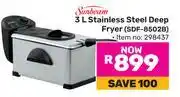 Game Sunbeam 3L Stainless Steel Deep Fryer SDF-8502B 298437 offer