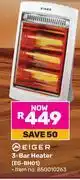 Game Eiger 3 Bar Heater EG-BH01 850010263 offer