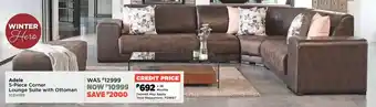 Adele Corner Lounge Suite with Ottoman
