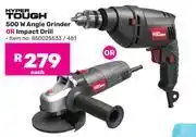 Game Hyper Tough 500W Angle Grinder Or Impact Drill 850025533/481 offer