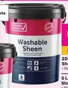 Game Simple Choice 20L Washable Sheen Paint 837100 offer