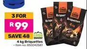 Game Campmaster Briquettes 850042587-For 3 x 4Kg offer