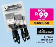 Game Homestead 5 Piece Brush Set 801066 offer