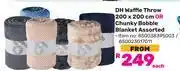 Game DH Waffle Throw 200x200cm Or Chunky Bobble Blanket Assorted (Priced From) 850038395003/850023017011 offer
