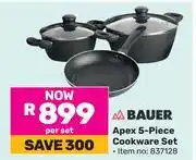 Game Bauer Apex 5 Piece Cookware Set 837128-Per Set offer