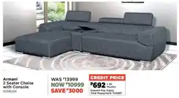 House & Home Armani 2 Seater Chaise with Console offer