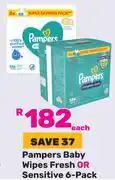 Game Pampers Baby Wipes Fresh Or Sensitive 6 Pack offer