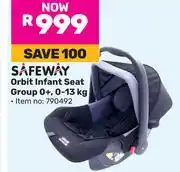Game Safeway Orbit Infant Seat Group 0+, 0-13Kg 790492 offer