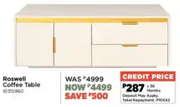 House & Home Roswell Coffee Table offer