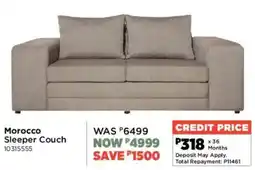 House & Home Morocco Sleeper Couch offer