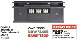 House & Home Bogard Soundbar Entertainment Stand offer