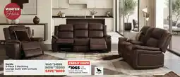 House & Home Nordic 3 Reclining Lounge Suite with Console offer