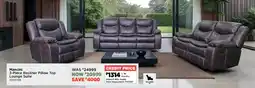 House & Home Mancini Recliner Pillow Top Lounge Suite offer