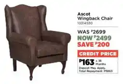 House & Home Ascot Wingback Chair offer