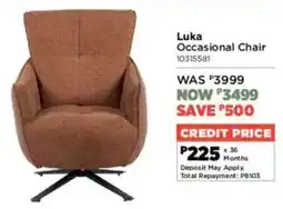House & Home Luka Occasional Chair offer
