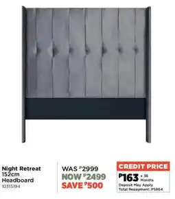 House & Home Night Retreat 152cm Headboard offer