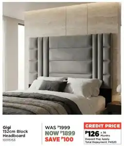 House & Home Gigi 152cm Block Headboard offer
