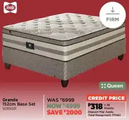 House & Home Sealy Grande 152cm Base Set offer