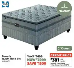 House & Home Sealy Beverly 152cm Base Set offer
