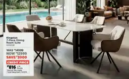House & Home Kingston Dining Room Suite offer