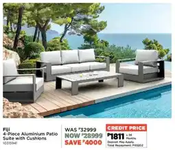 House & Home Fiji Aluminium Patio Suite with Cushions offer